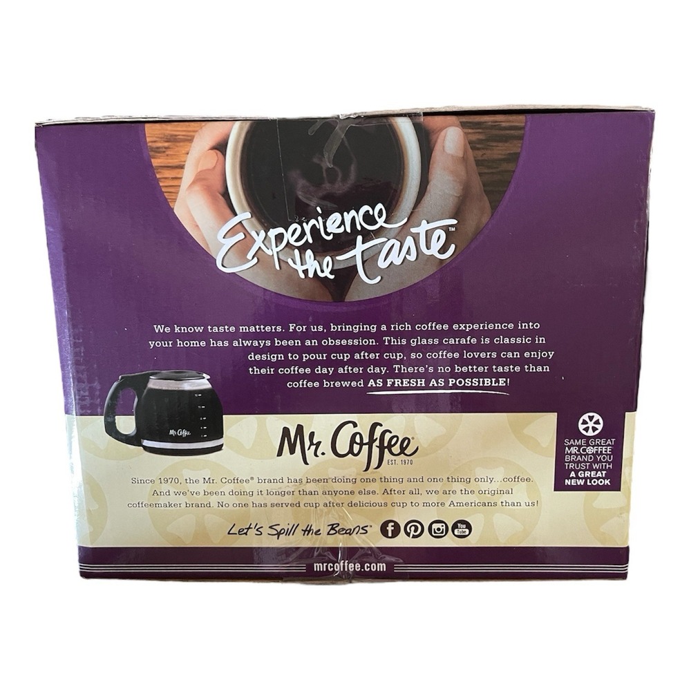 Mr. Coffee Glass Replacement Carafe Pot Sunbeam Products 12 Cup Coffee Makers - Picture 3 of 5